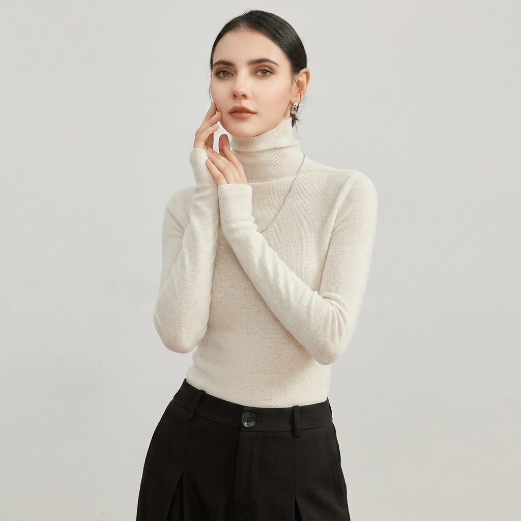 Essential Ribbed Turtleneck Knit