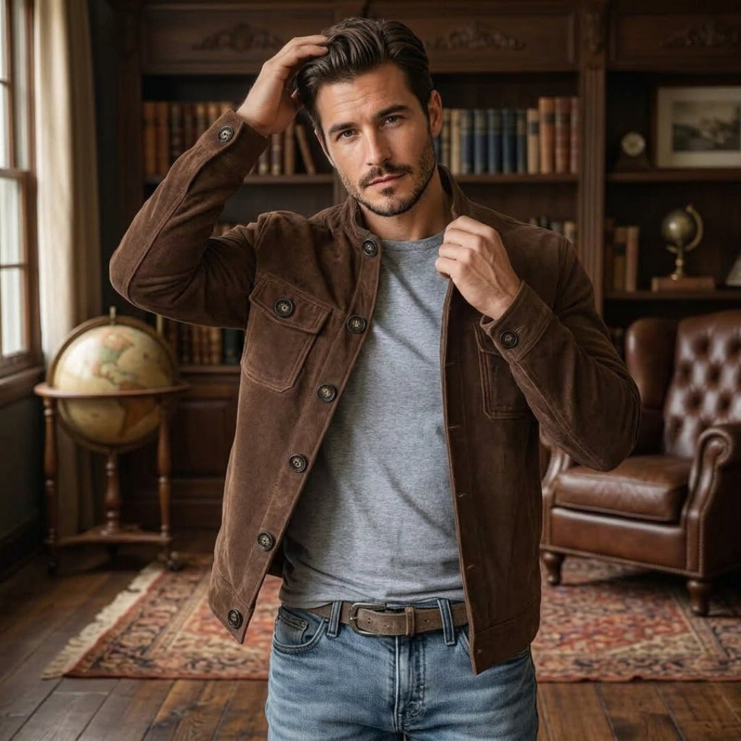 Mason Edge Faux Suede Jacket