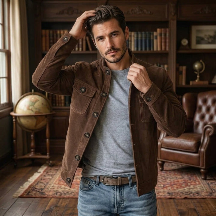 Mason Edge Faux Suede Jacket