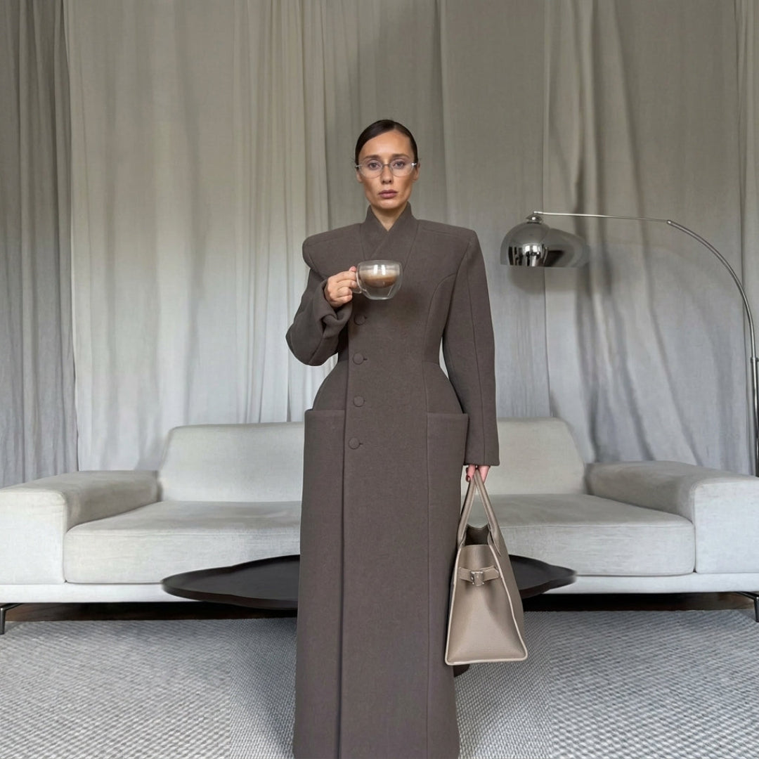 Vera Command Belted Maxi Coat