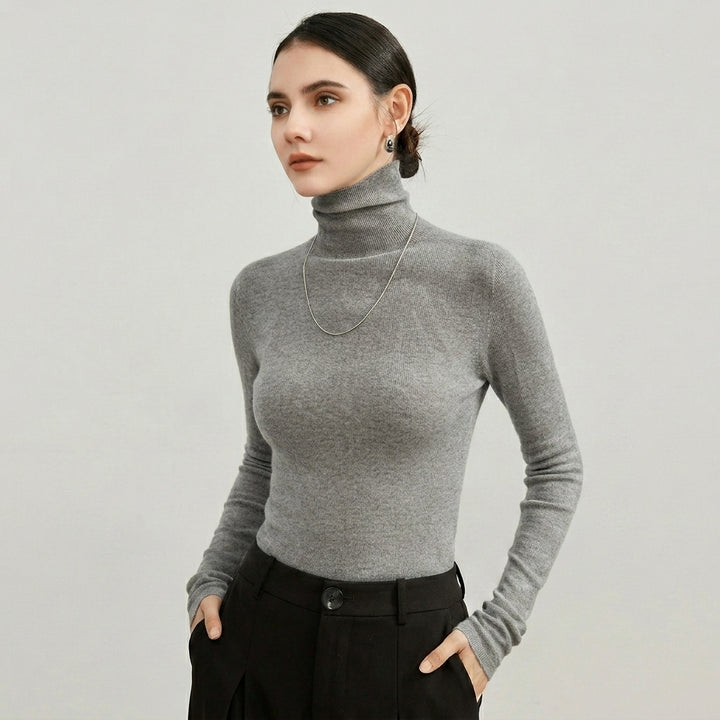 Essential Ribbed Turtleneck Knit