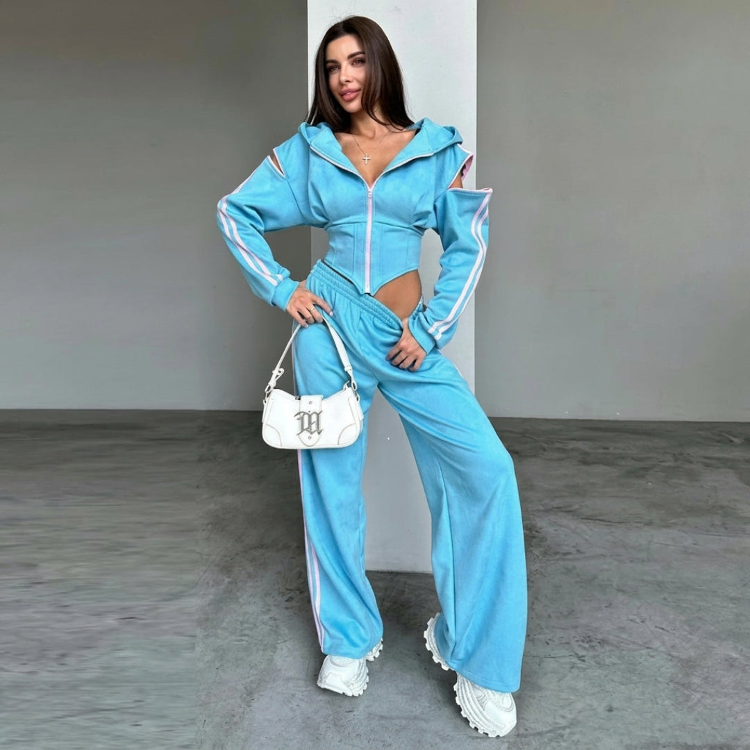 Nova Rush Cold-Shoulder Tracksuit