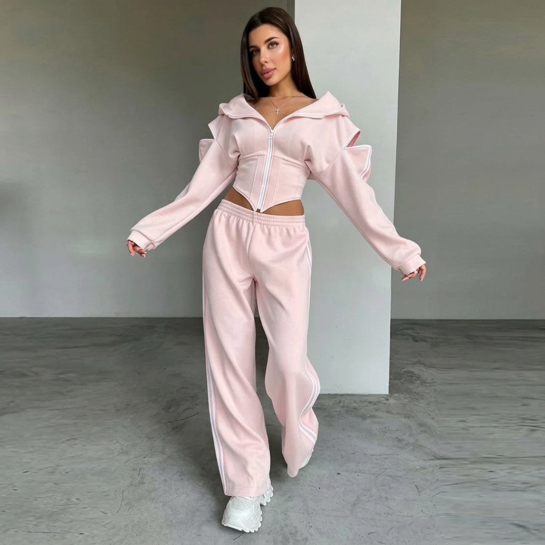 Nova Rush Cold-Shoulder Tracksuit