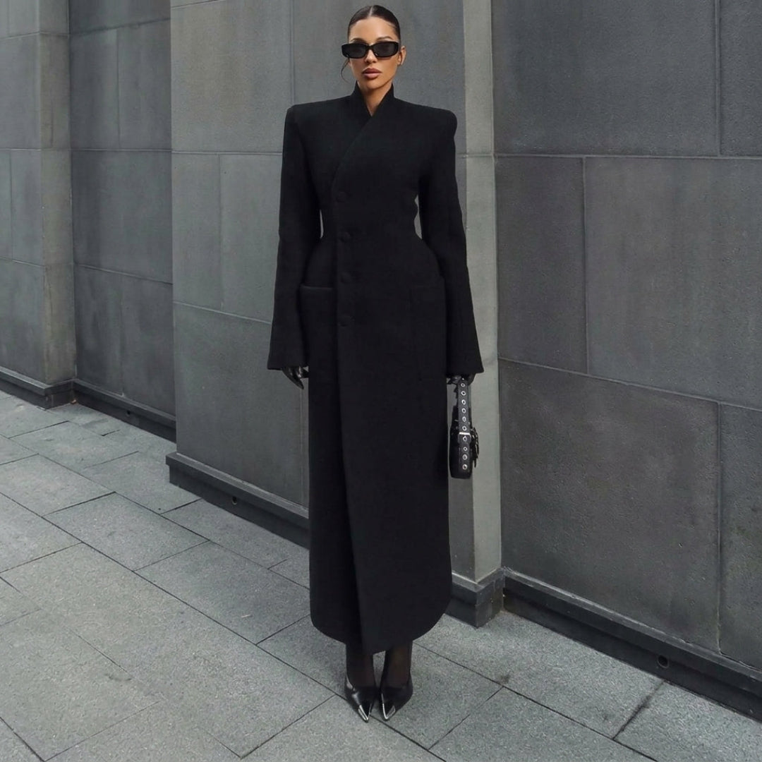 Vera Command Belted Maxi Coat
