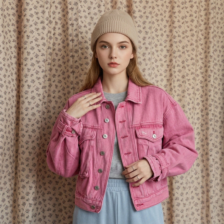 Roxy Rebel Cropped Denim Jacket