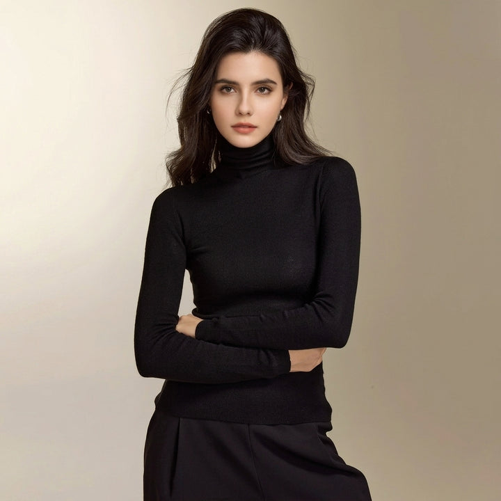 Essential Ribbed Turtleneck Knit