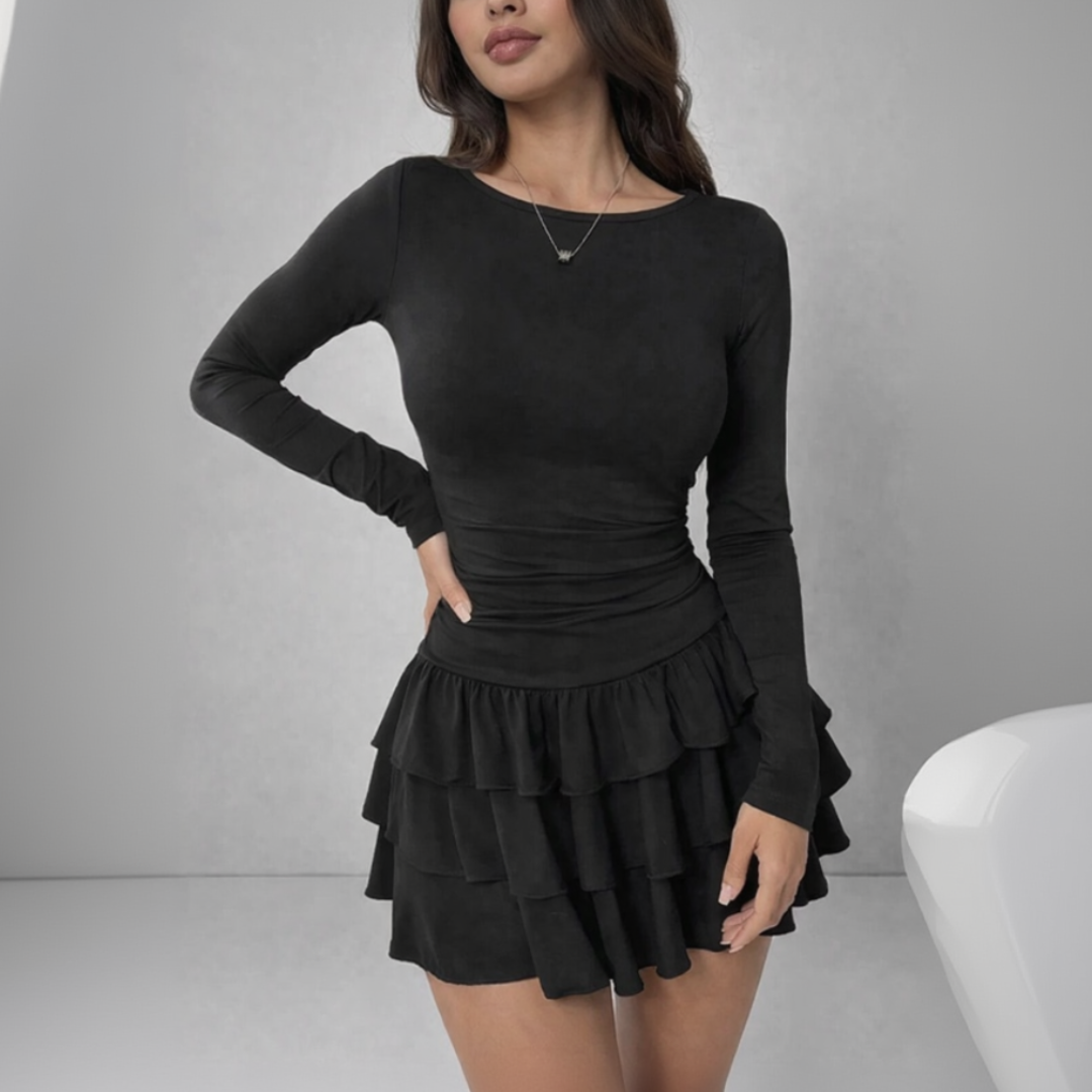 Selene contour office dress for women, tailored bodycon work dress for professional and elegant office styling