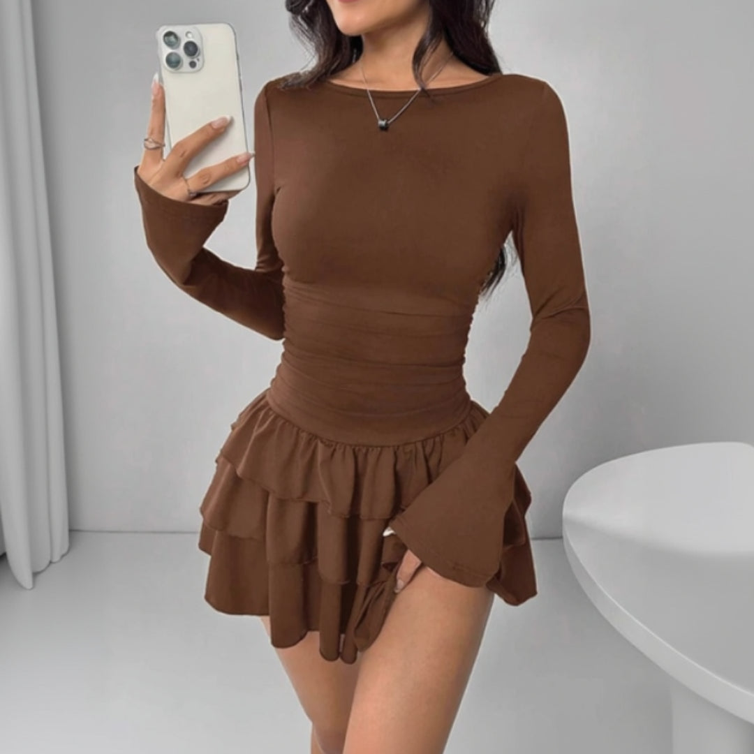 Selene contour office dress for women, tailored bodycon work dress for professional and elegant office styling