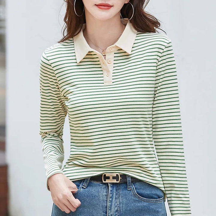 Élan Stripe Polo