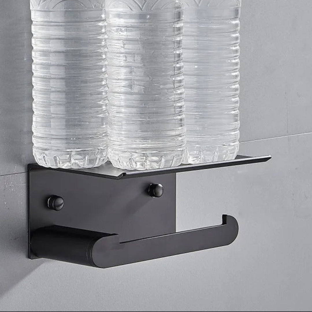 Elite space toilet paper and towel holder, multifunctional bathroom organizer for toilet paper and hand towels