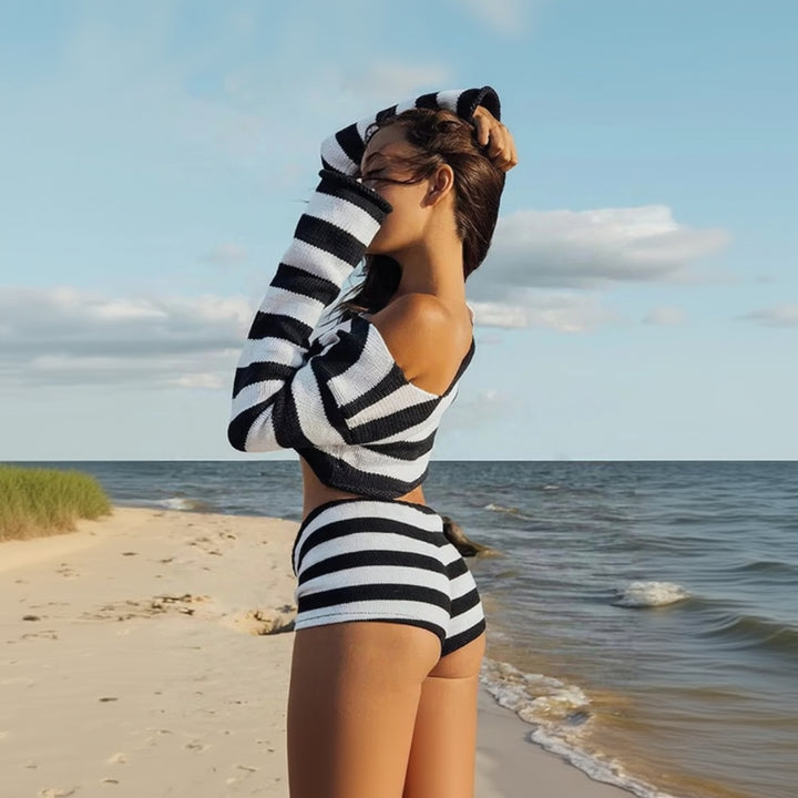 Nova Off-Shoulder Knit Set