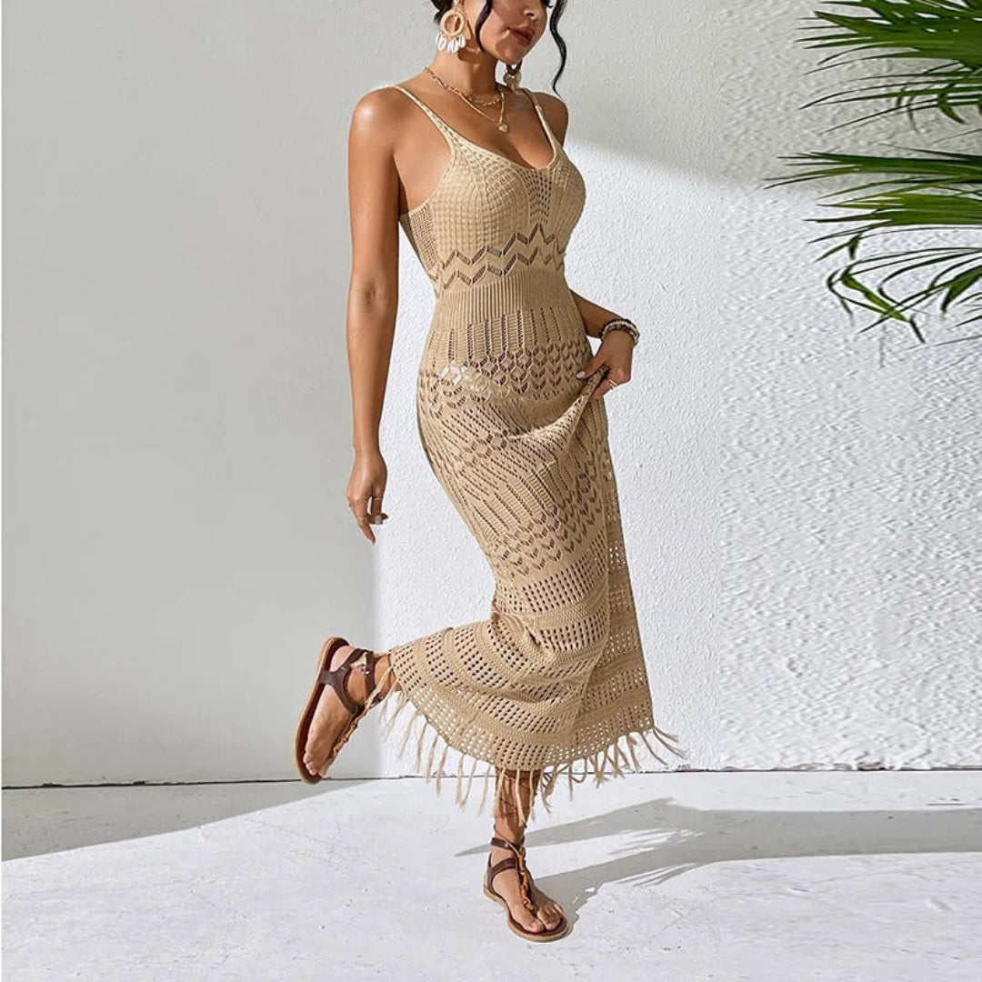 Nyra flame cut-out gown for women, statement evening gown with bold cut-out details for formal events and parties