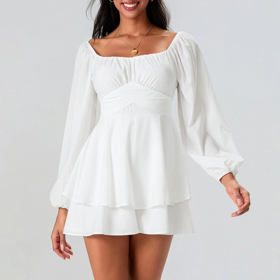 Siren royale off-shoulder romper for women, chic off-shoulder playsuit for summer and vacation outfits